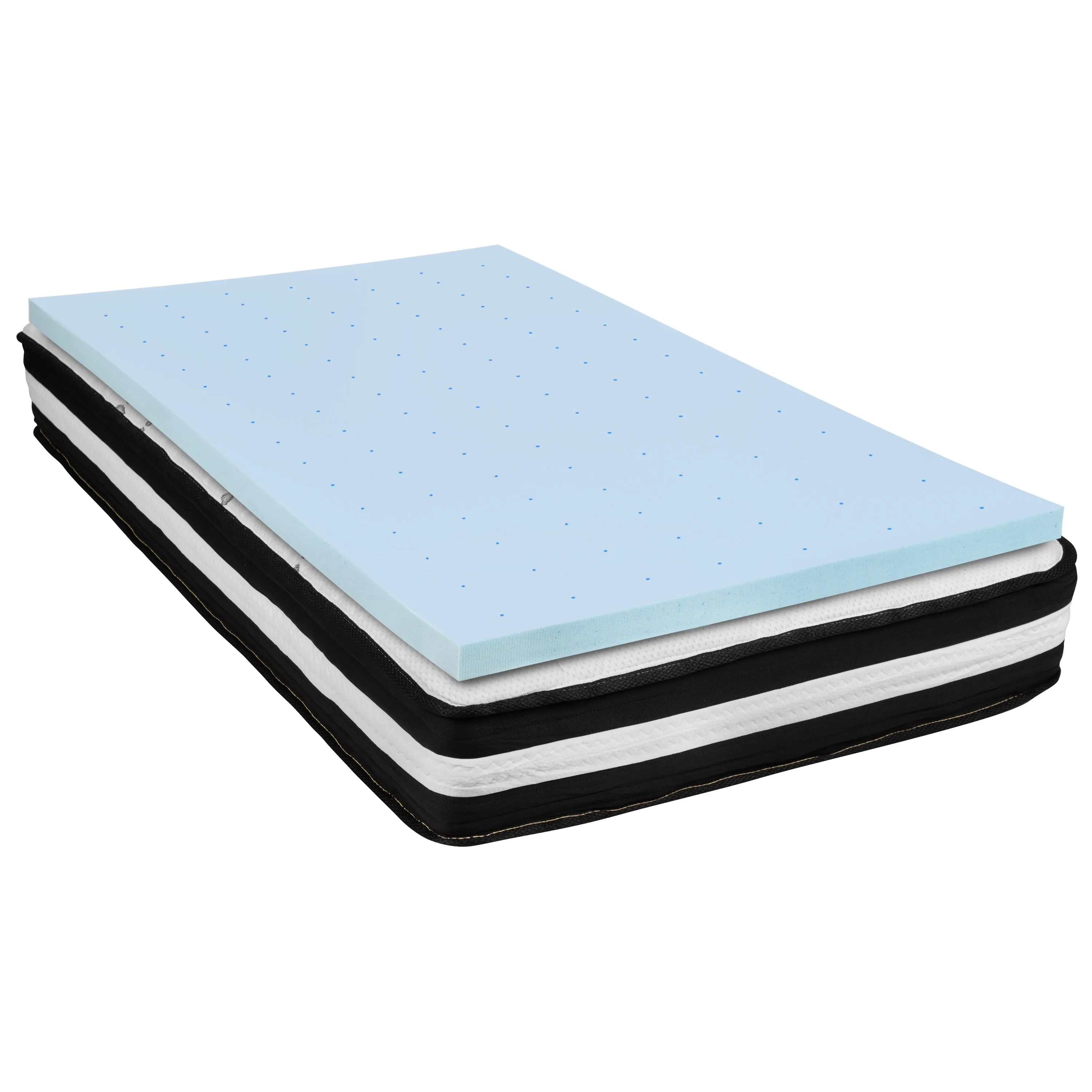 10" Mattress and Topper Bundle CL-E230P10-3M35-T-GG