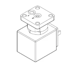 2-WAY SOLENOID VALVE 120V Square base