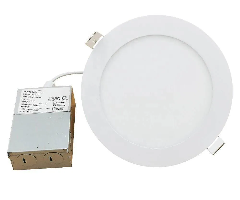 (20 Pack SALE) "Ultra Thin" 4 Inch ROUND 9w 5 CCT (2700K, 3000K, 3500K, 4000K, 5000K) Switchable- Dimmable - 10 Year Warranty - Shipping Included