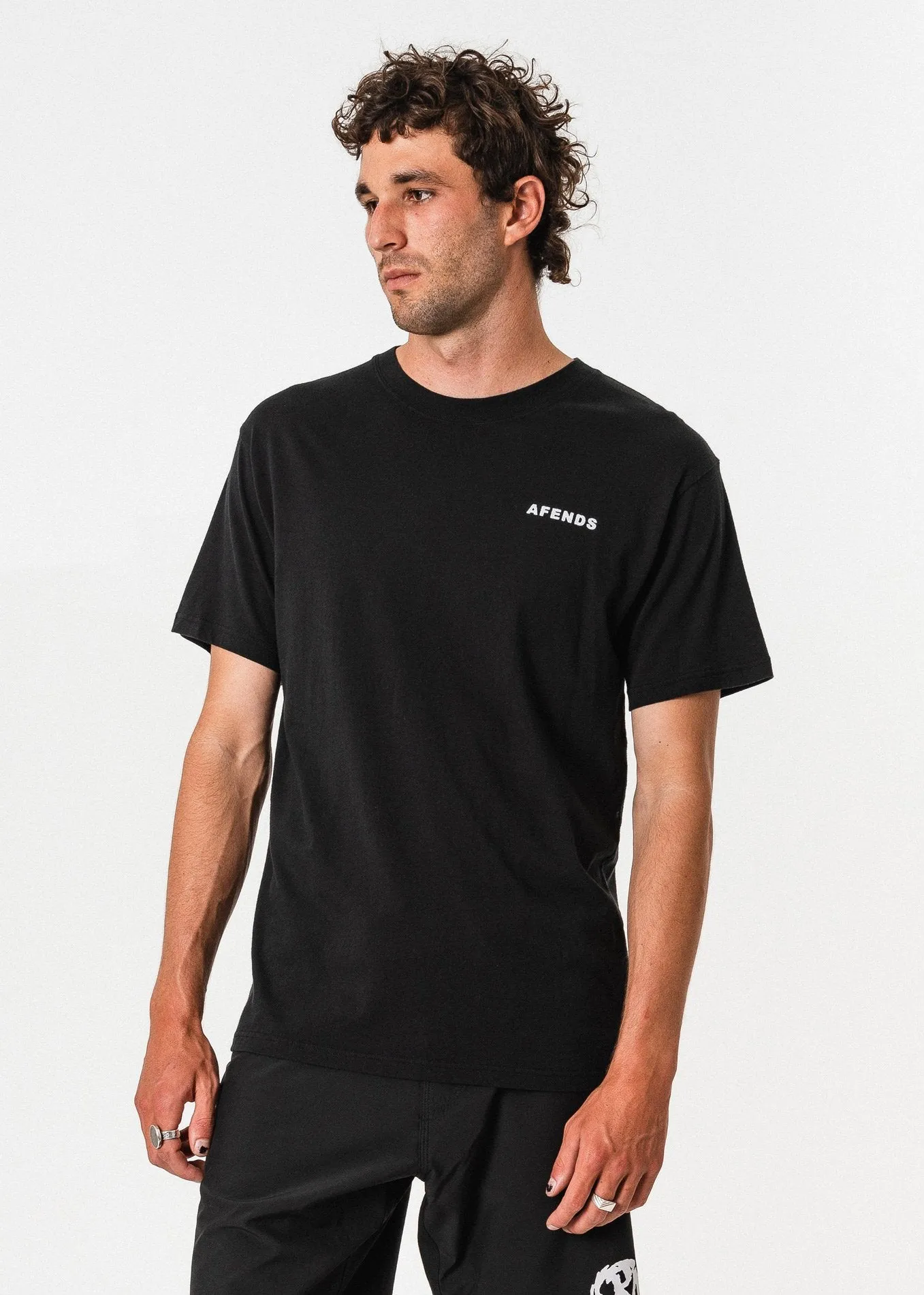 Afends Mens Distorted - Retro Fit Tee