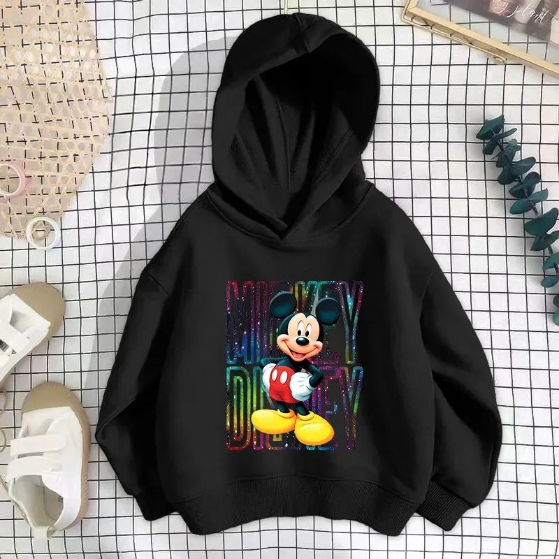 Baby Disney hoodies Cartoon Long sleeved Boys and Girls Fashion Spring and Autumn Children's Korean Edition Round Neck Sweater