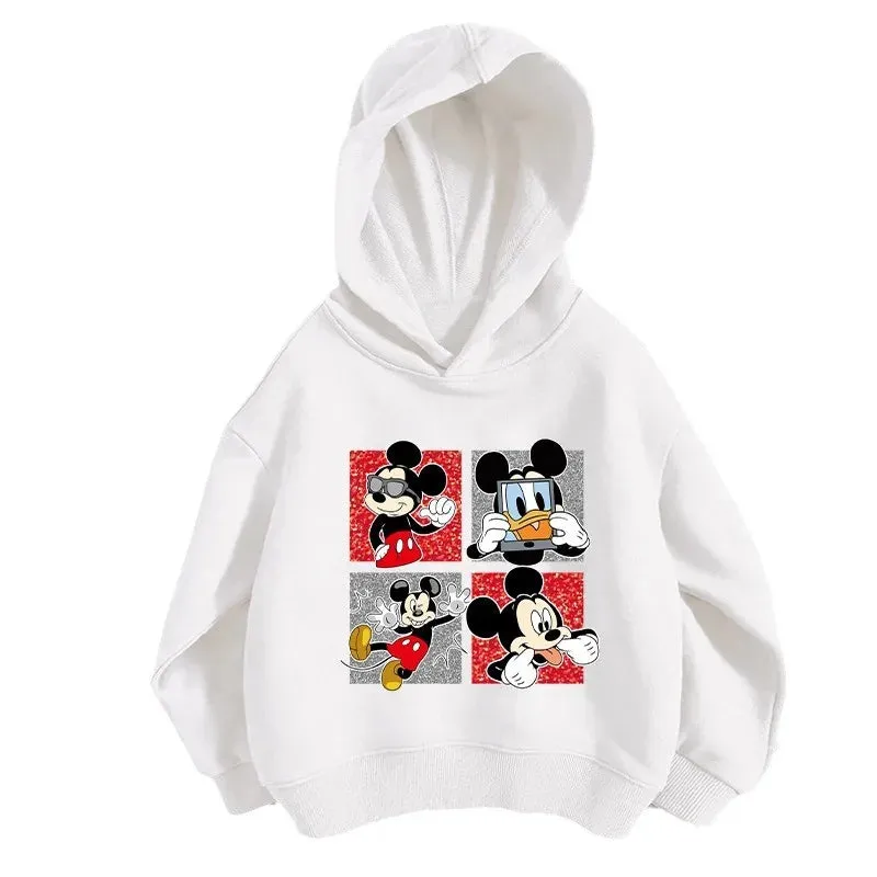 Baby Disney hoodies Cartoon Long sleeved Boys and Girls Fashion Spring and Autumn Children's Korean Edition Round Neck Sweater