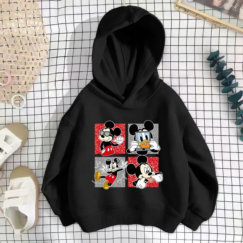 Baby Disney hoodies Cartoon Long sleeved Boys and Girls Fashion Spring and Autumn Children's Korean Edition Round Neck Sweater