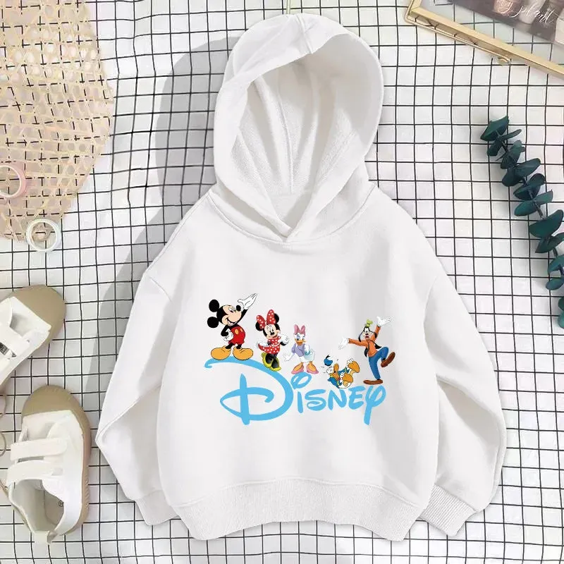 Baby Disney hoodies Cartoon Long sleeved Boys and Girls Fashion Spring and Autumn Children's Korean Edition Round Neck Sweater