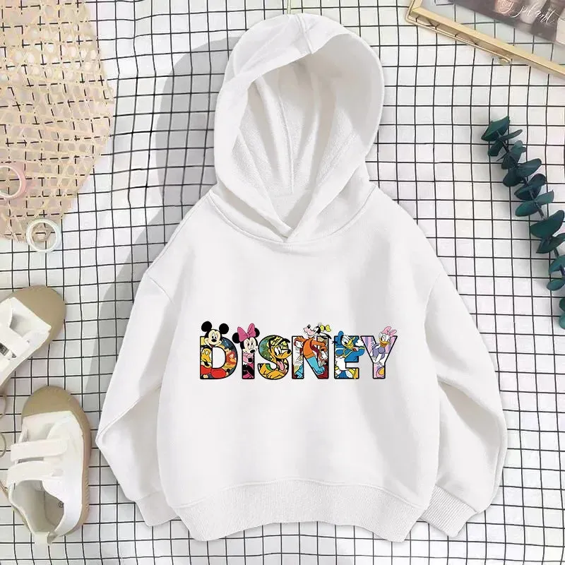 Baby Disney hoodies Cartoon Long sleeved Boys and Girls Fashion Spring and Autumn Children's Korean Edition Round Neck Sweater