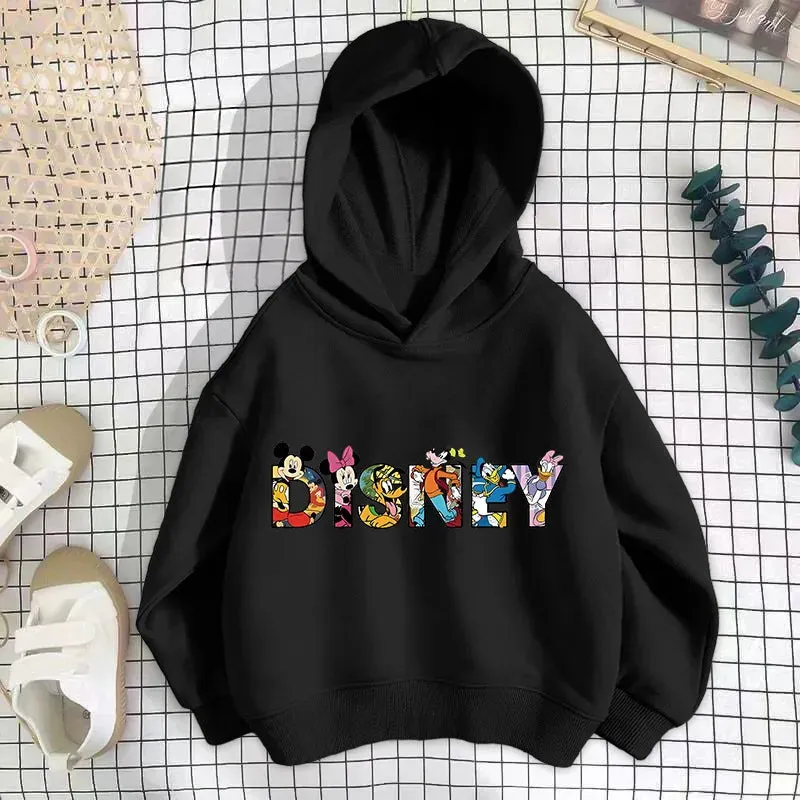 Baby Disney hoodies Cartoon Long sleeved Boys and Girls Fashion Spring and Autumn Children's Korean Edition Round Neck Sweater