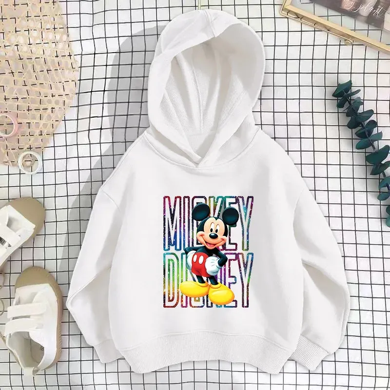 Baby Disney hoodies Cartoon Long sleeved Boys and Girls Fashion Spring and Autumn Children's Korean Edition Round Neck Sweater