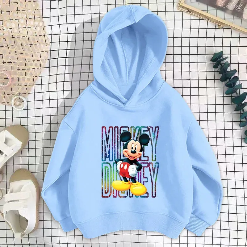 Baby Disney hoodies Cartoon Long sleeved Boys and Girls Fashion Spring and Autumn Children's Korean Edition Round Neck Sweater