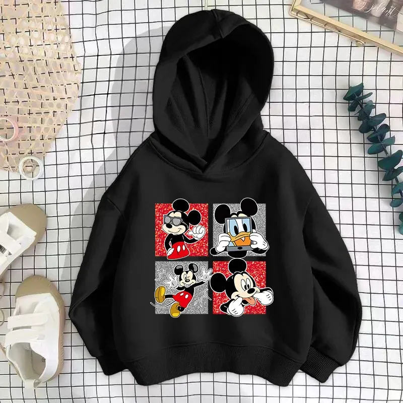 Baby Disney hoodies Cartoon Long sleeved Boys and Girls Fashion Spring and Autumn Children's Korean Edition Round Neck Sweater