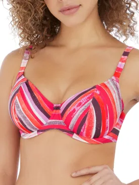 Bali Bay Plunge Bikini Top - Summer Multi