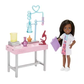 Barbie Chelsea Doll And Accessories, Can Be Scientist Playset With Small Doll And Lab Accessories