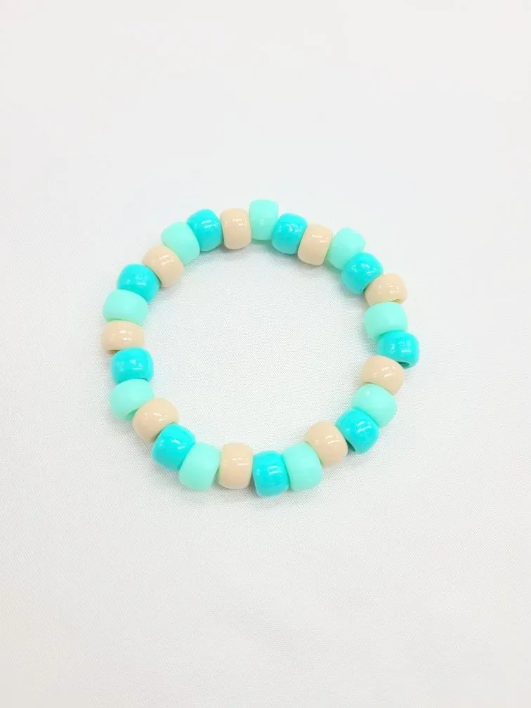 Beachy Vibe Pony Bead Stretch Bracelet