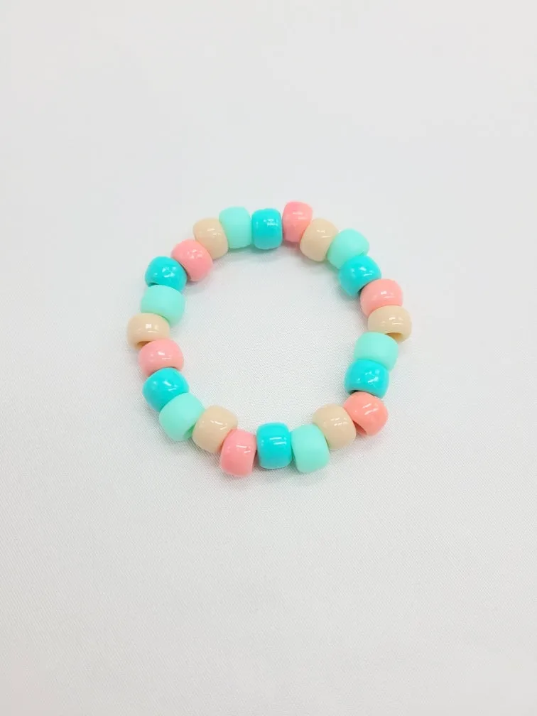 Beachy Vibe Pony Bead Stretch Bracelet