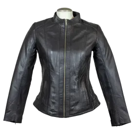 BOL Women's Zip Up Leather Jacket