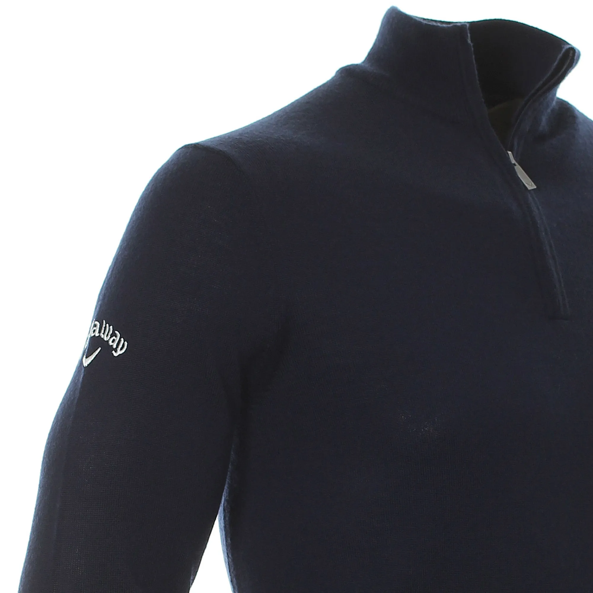 Callaway Golf Ribbed Merino 1/4 Zip Sweater