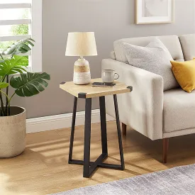 Capri Square End Table - Oak, Black by Criterion™