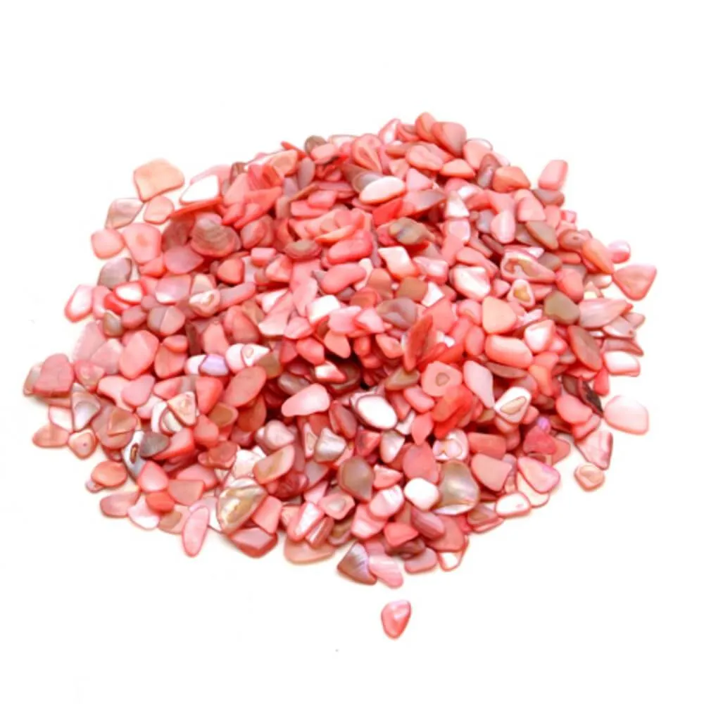 Crushed Small Shell Pieces Coral 16 ounces