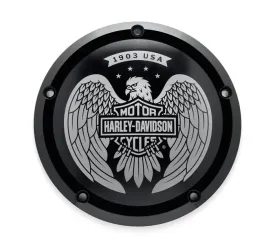 EAGLE BAR & SHIELD DERBY COVER - TOURING '16  (BLACK)