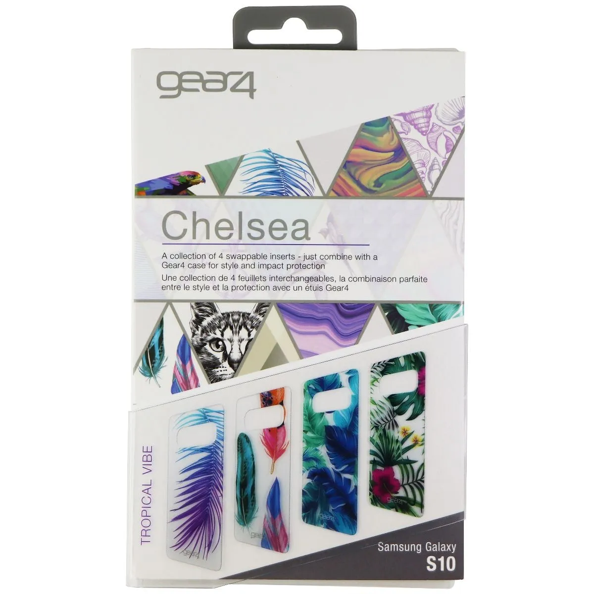 Gear4 Swappable Inserts for Samsung Galaxy S10 Chelsea Cases - Tropical Vibe