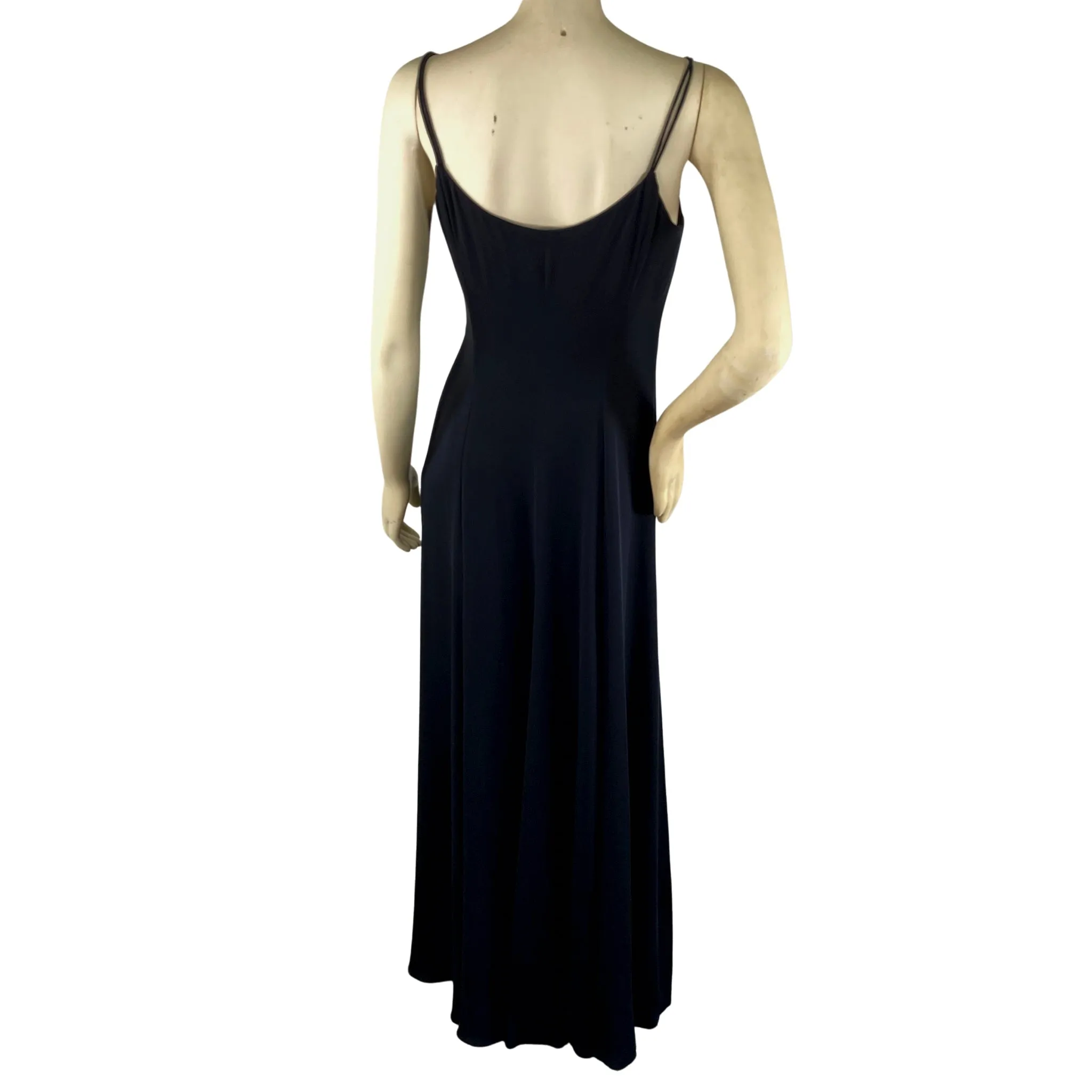 Giorgio Armani Black Silk Gown