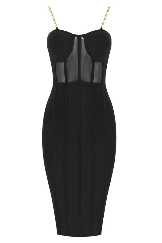 Leah Bodycon Dress - Classic Black