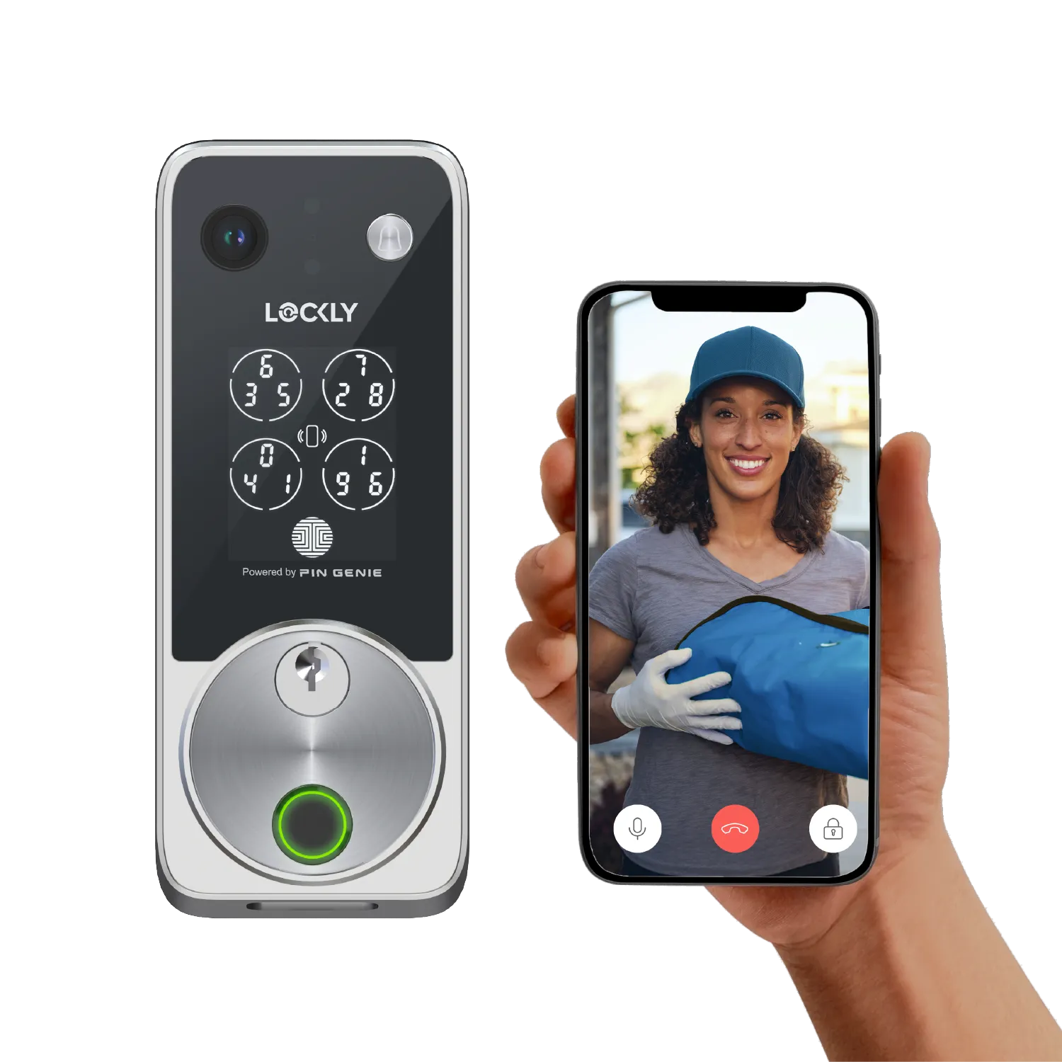 Lockly Vision Zeno Series Video Smart Lock with Intercom Deadbolt