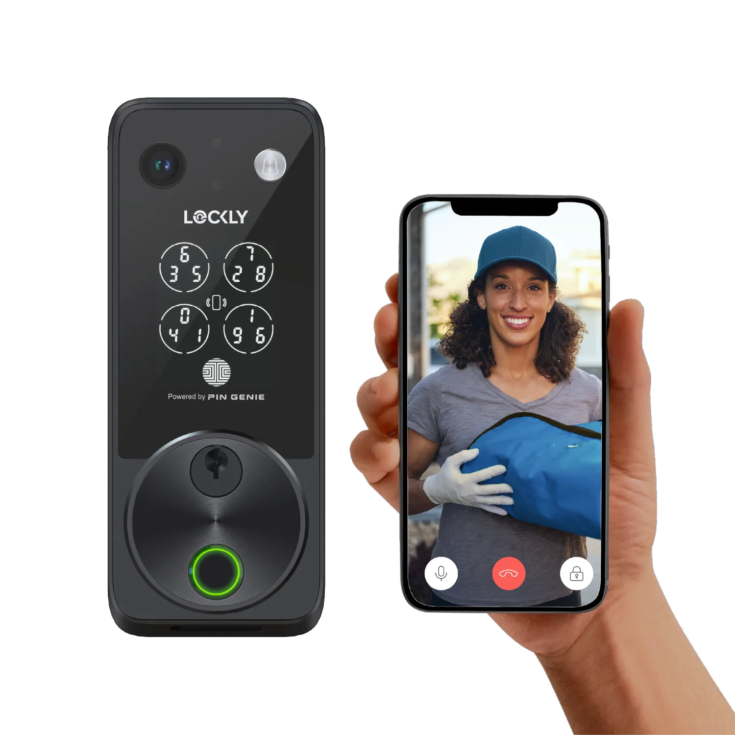 Lockly Vision Zeno Series Video Smart Lock with Intercom Deadbolt