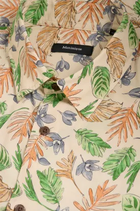 Matinique® MAKlampo BB Luxury Print S/S Shirt/Off White - HS24 SALE