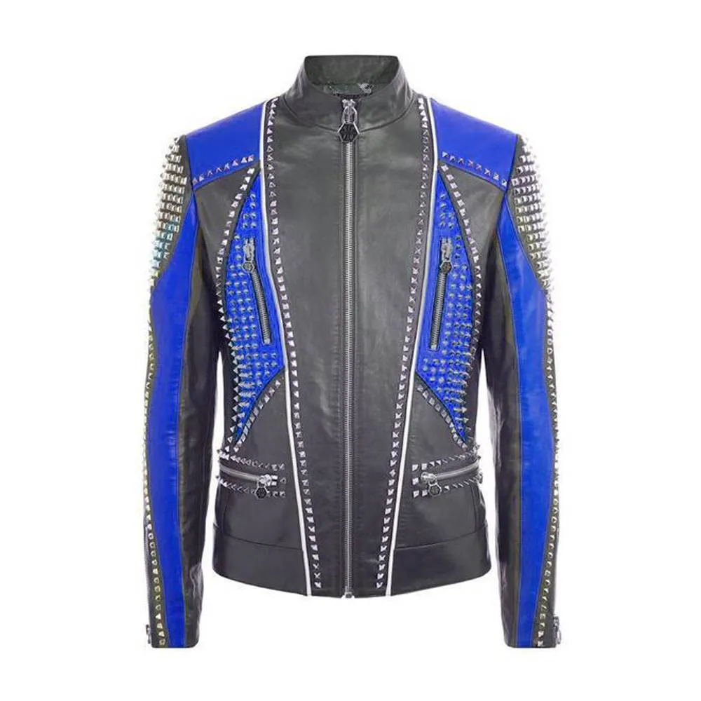 Mens Leather Jacket Multi Color Fashion Leather Jacket