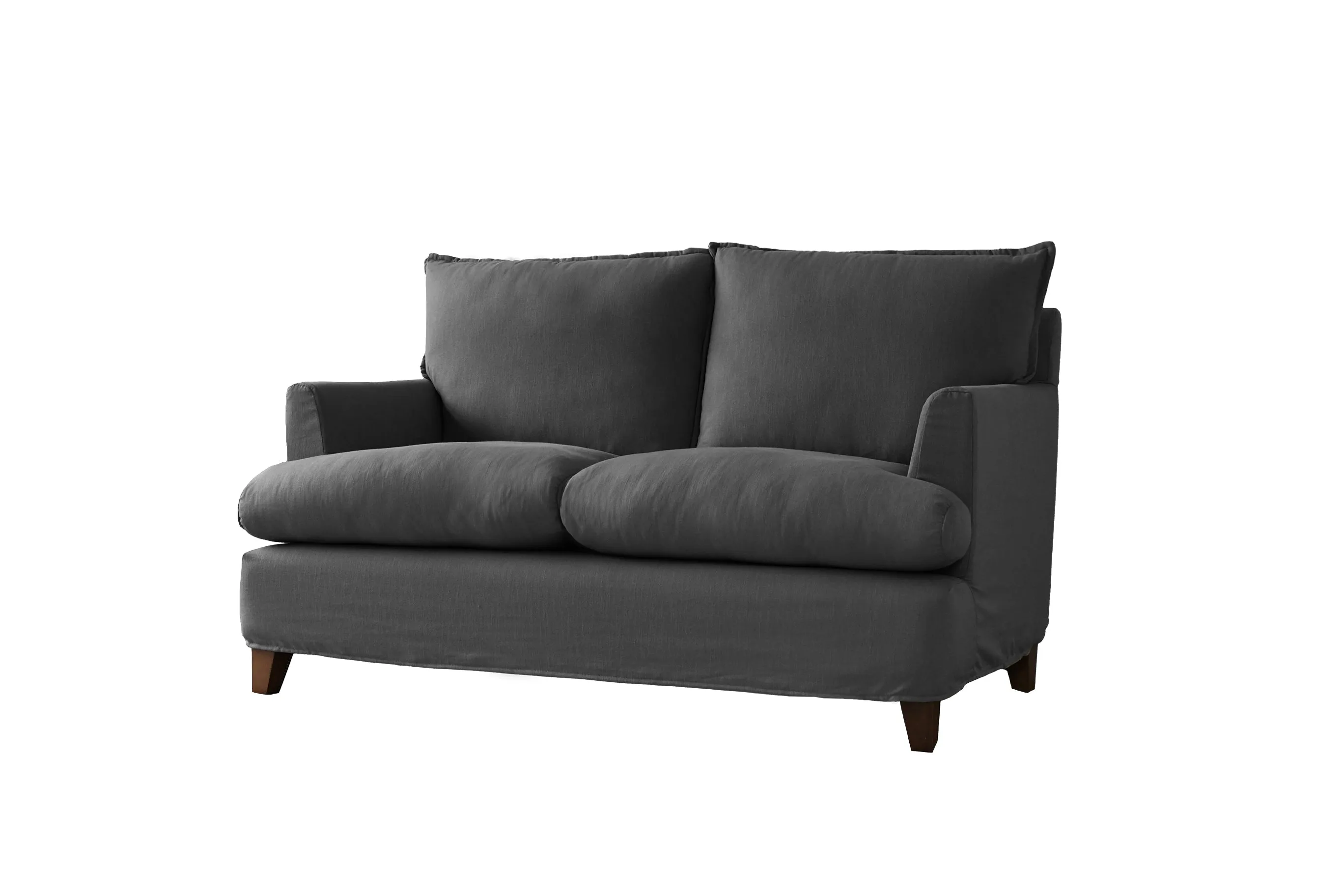 Padstow | 2 Seater Extra Loose Cover | Capri Dark Grey