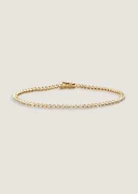 Petite Madison Tennis Bracelet Diamond Yellow Gold