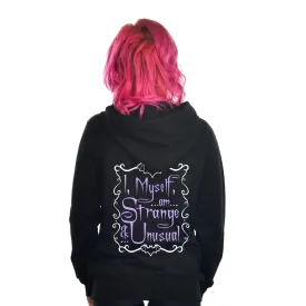 Purple Strange and Unusual Zip Hoodie