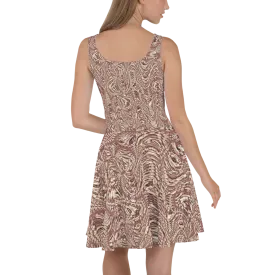 Recursia Alchemical Vision Skater Dress In Pink