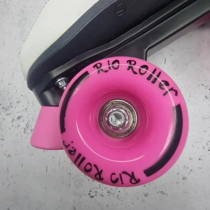 Rio Roller Pure White Pink Skates *Last Pair* US 6