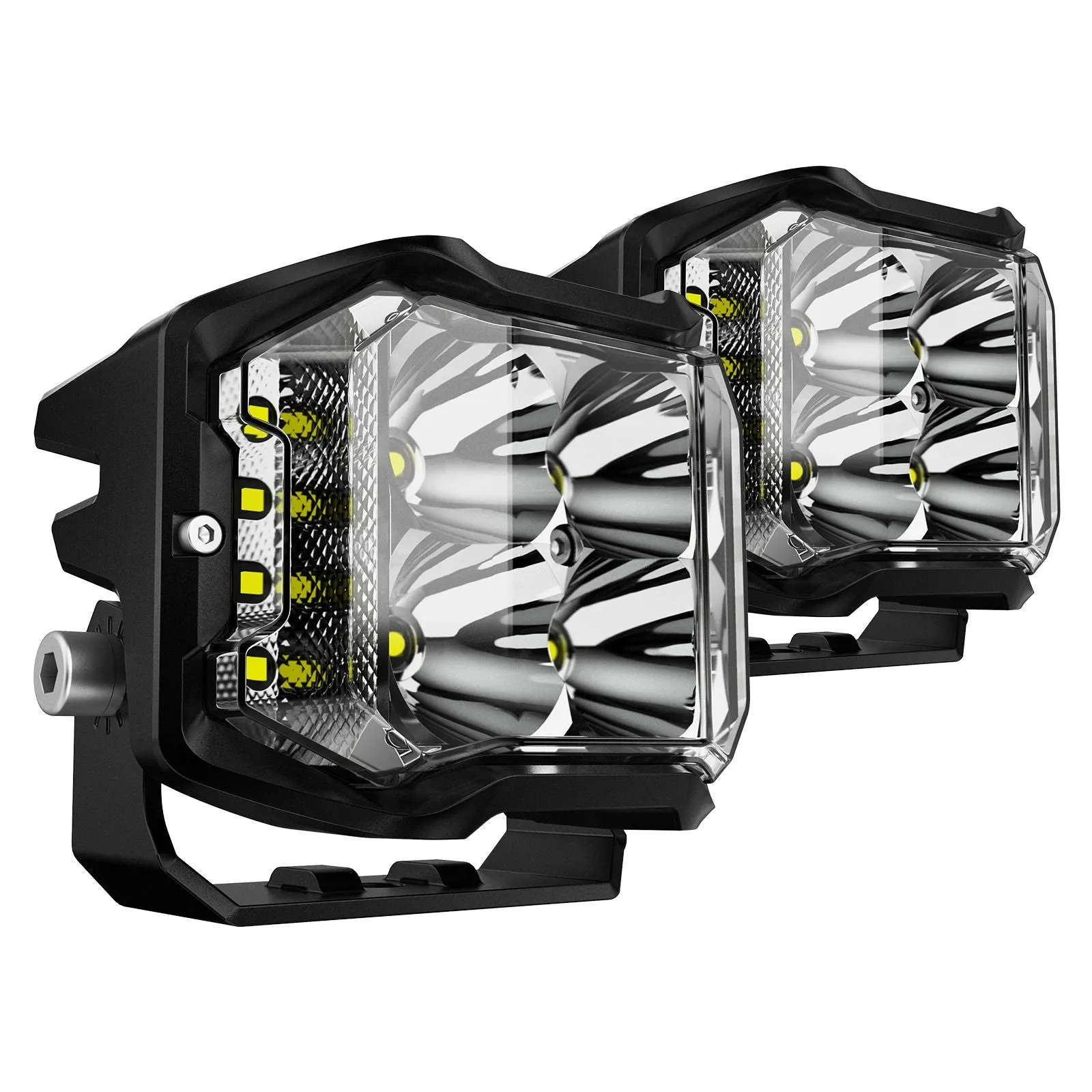 Rock Series | 4-inch LED Pod Spotlights with Side Lights