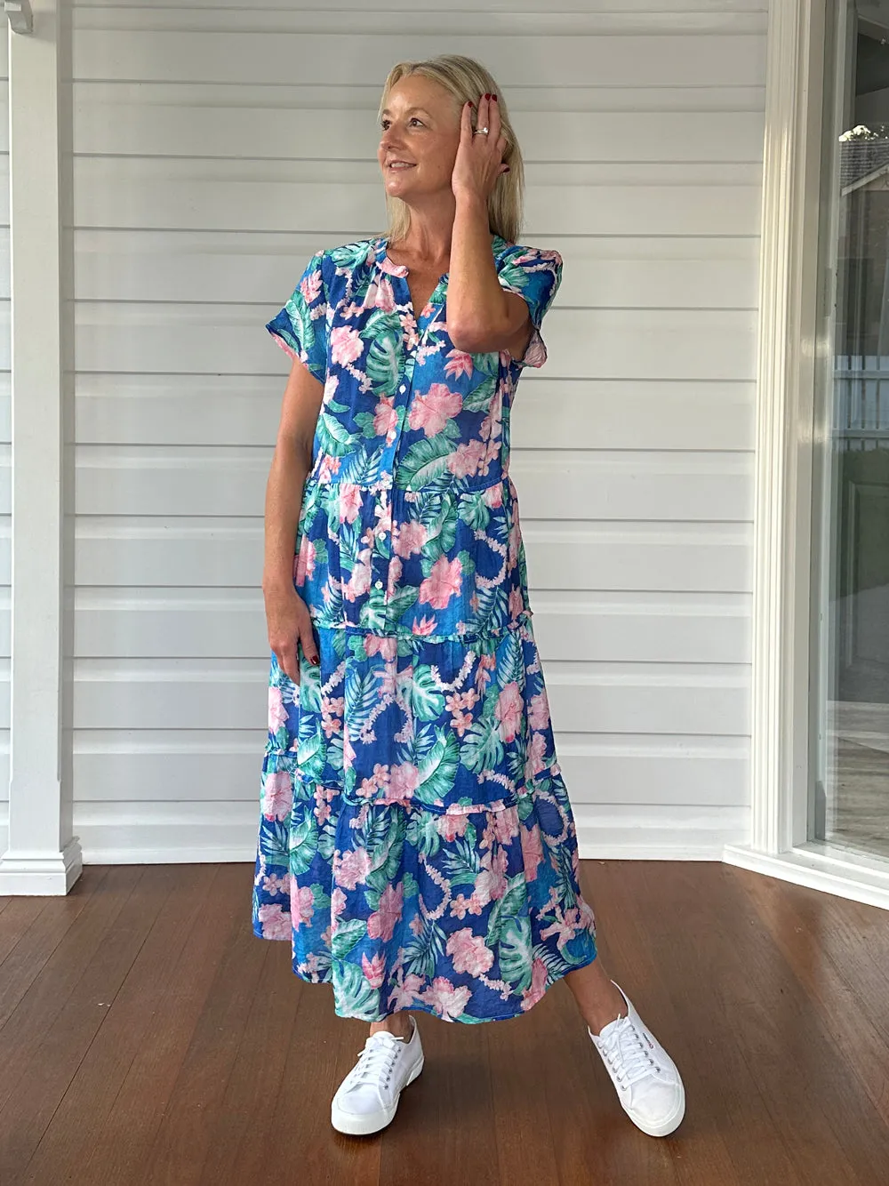 Santa Monica Floral Dress - Multi