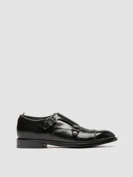 SIGNATURE 004 - Black Leather Monk Shoes