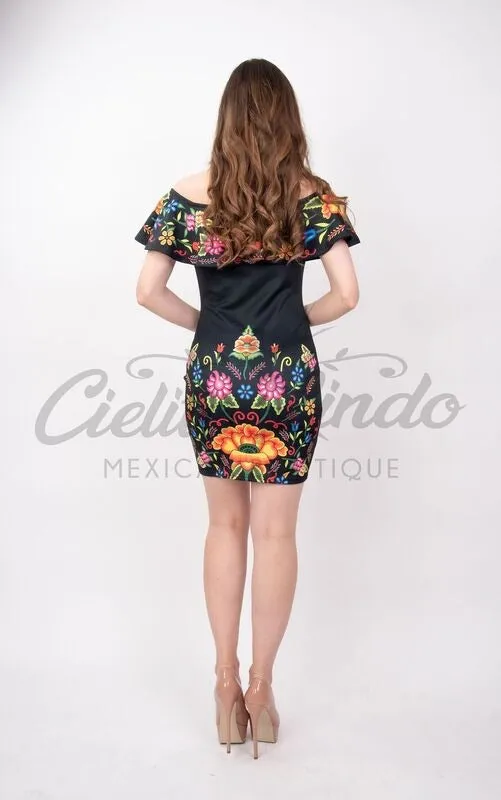 Stamped Mexican Dress Bonita