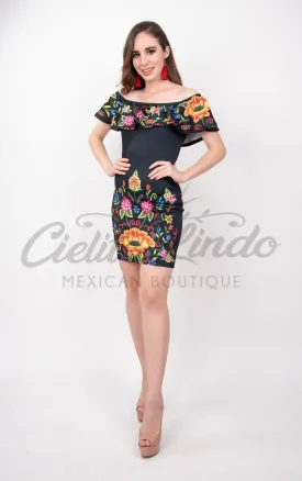 Stamped Mexican Dress Bonita