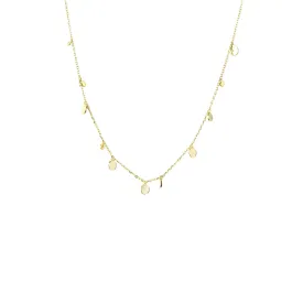 sterling delicate disc necklace