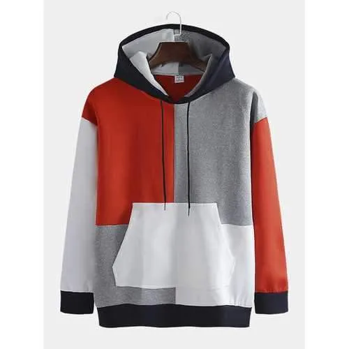 Streetwear Colorblock Panel Hoodies