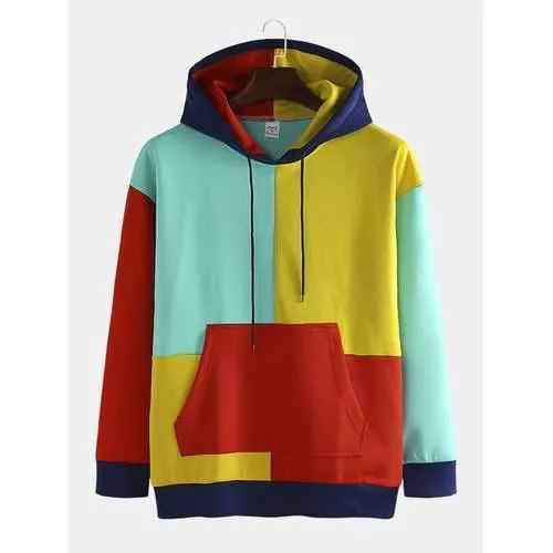 Streetwear Colorblock Panel Hoodies