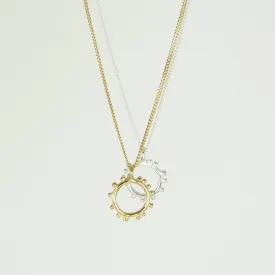 Tiny Circle Granulation Necklace