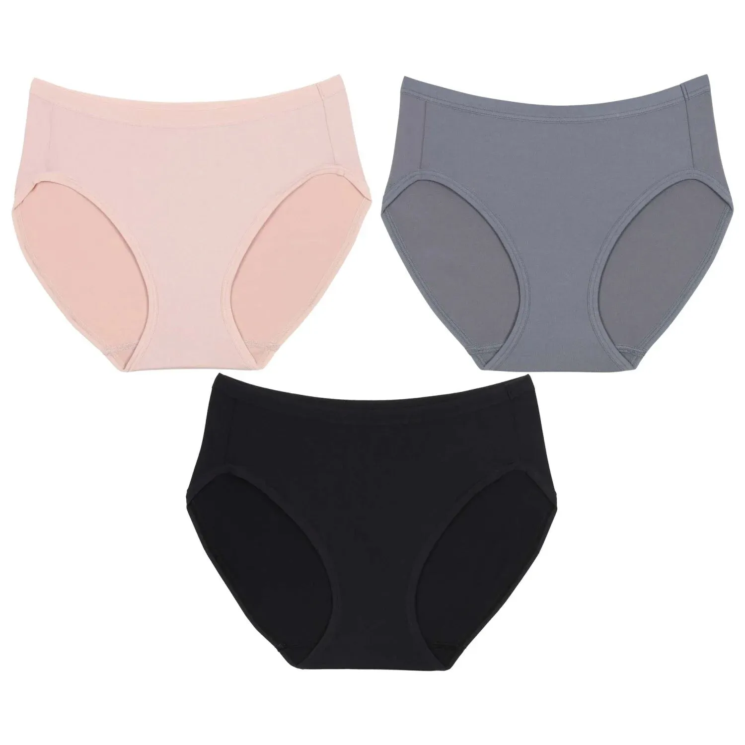 Wacoal Panty pack กางเกงในใส่สบาย รูปแบบบิกินี่ set 3 ชิ้น รุ่น WU1T34 คละสี (สีเบจ-สีดำ-สีเทา)