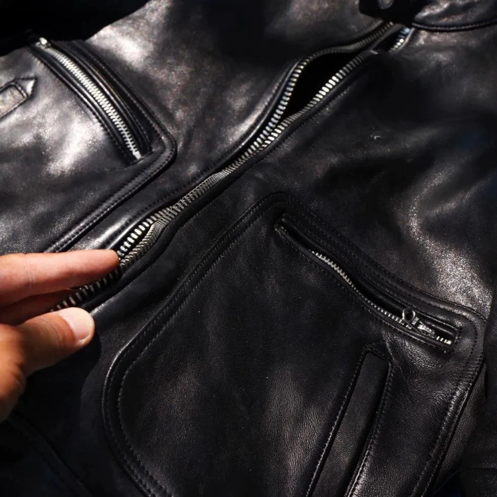 WAXED LEATHER JACKET KOSS